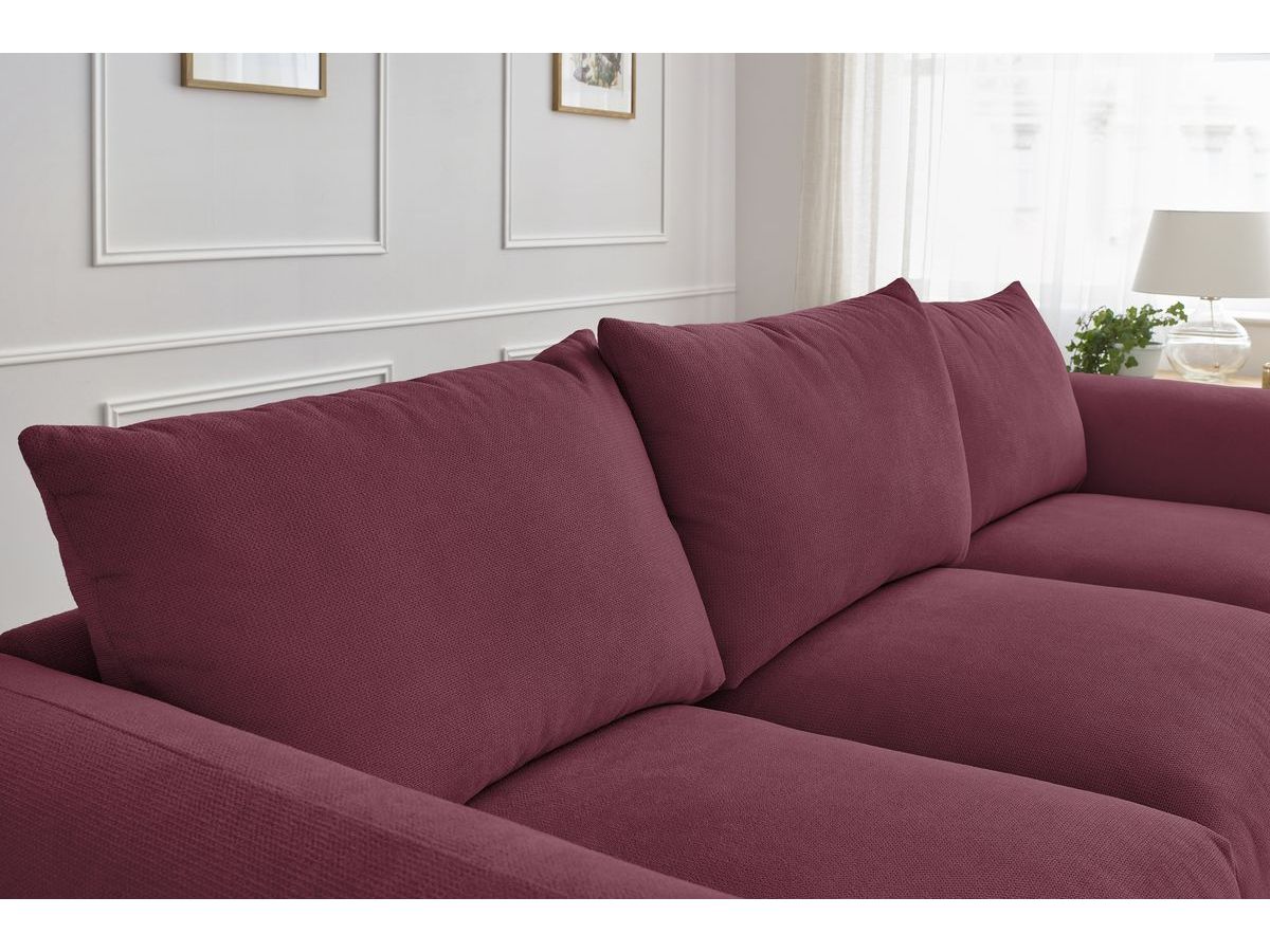 Bobochic Ernest Sofa 3-Sitzer 265 × 106 cm Stoff Rot