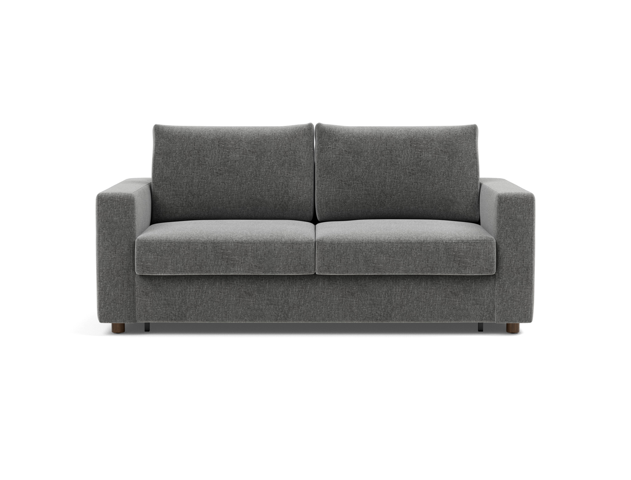 Schlafsofa Neah mit Standard-Armlehnen 160 Strukturierter Stoff Twist 563-Charcoal