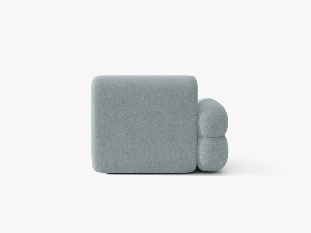 Micadoni Neo Sofamodul Links Boucle Baloo Hellblau