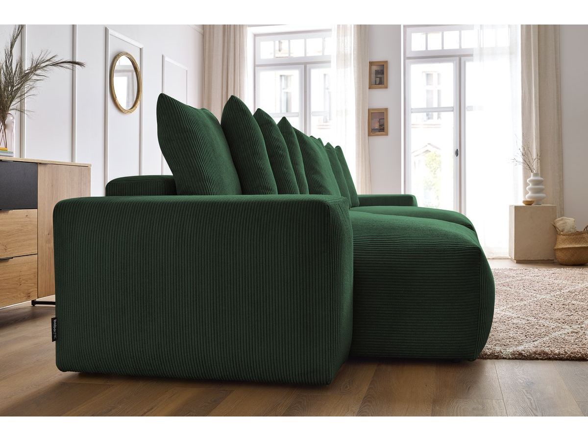 Bobochic Voltaire Wohnlandschaft 420 × 165 cm Cordsamt Grün