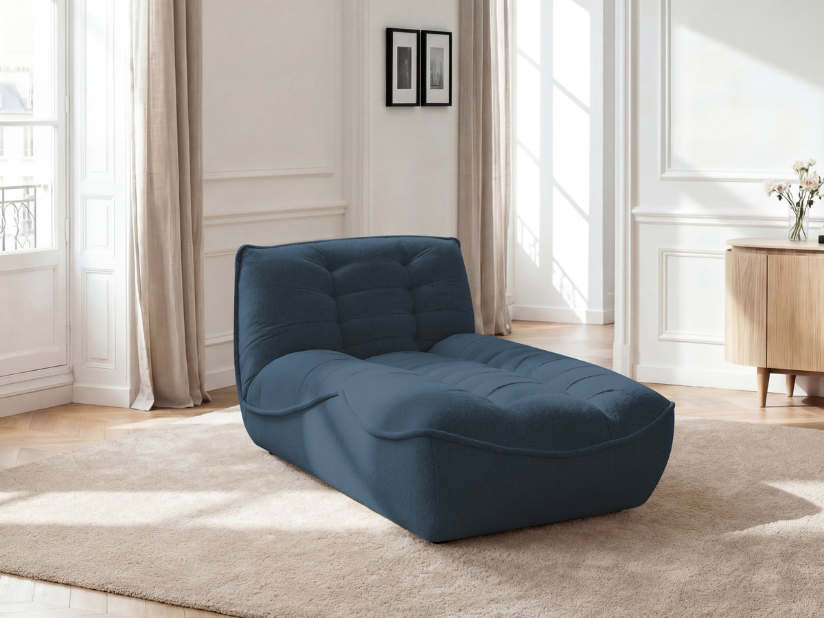 Bobochic Serena Méridienne-Modul Melange-Stoff Blau
