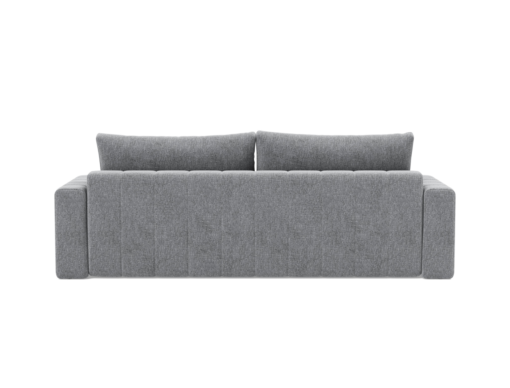 Schlafsofa Akello mit Armlehnen Strukturierter Stoff Twist 565-Granite