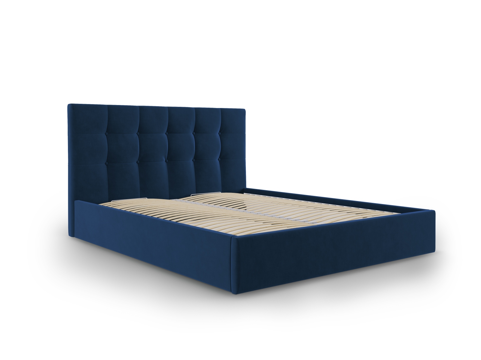 Micadoni Bett Phaedra Samt Matt Velvet Königsblau 180x200