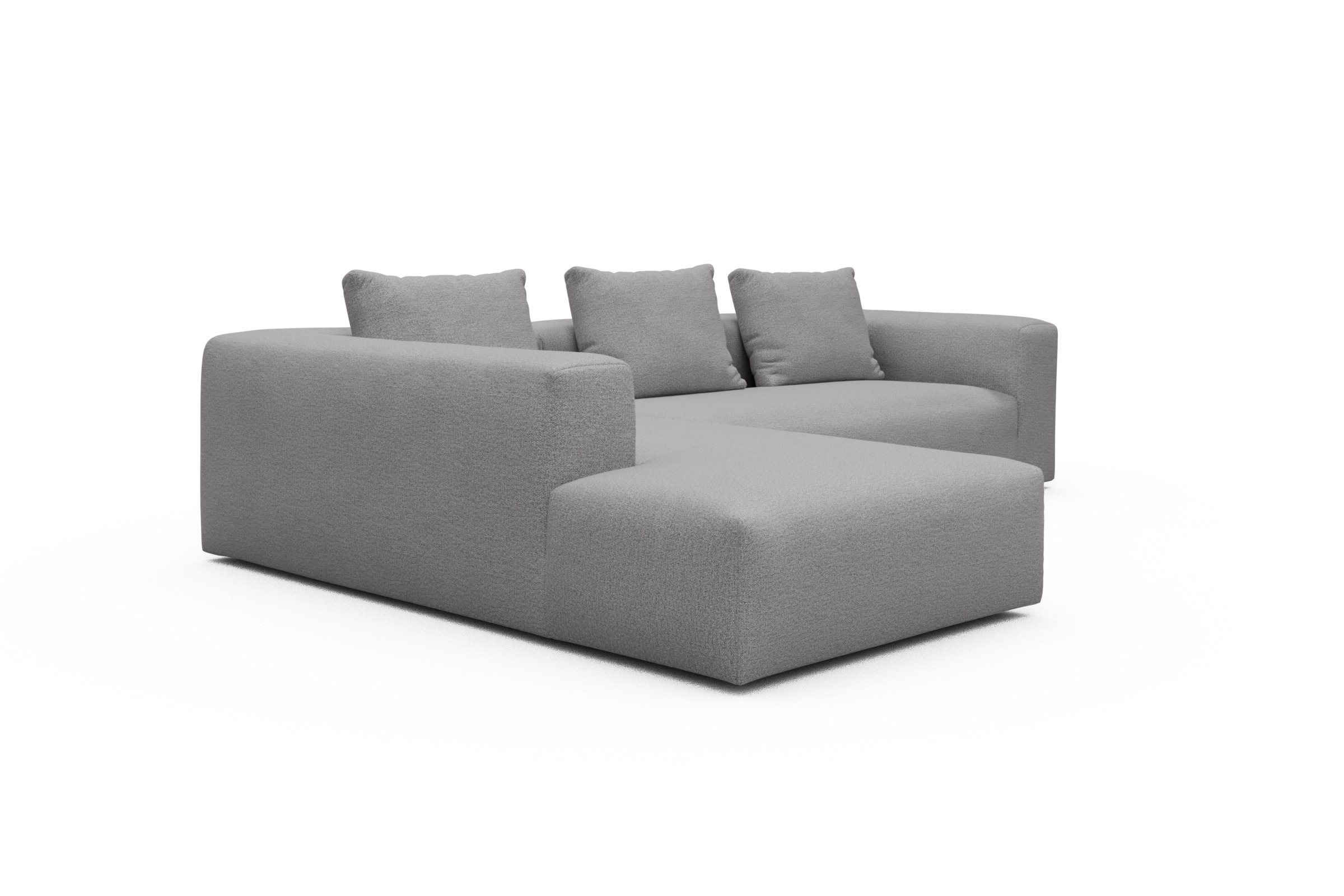 Ecksofa Fred Relax-Ecke links mit 2,5-Sitzer Sama-Grey