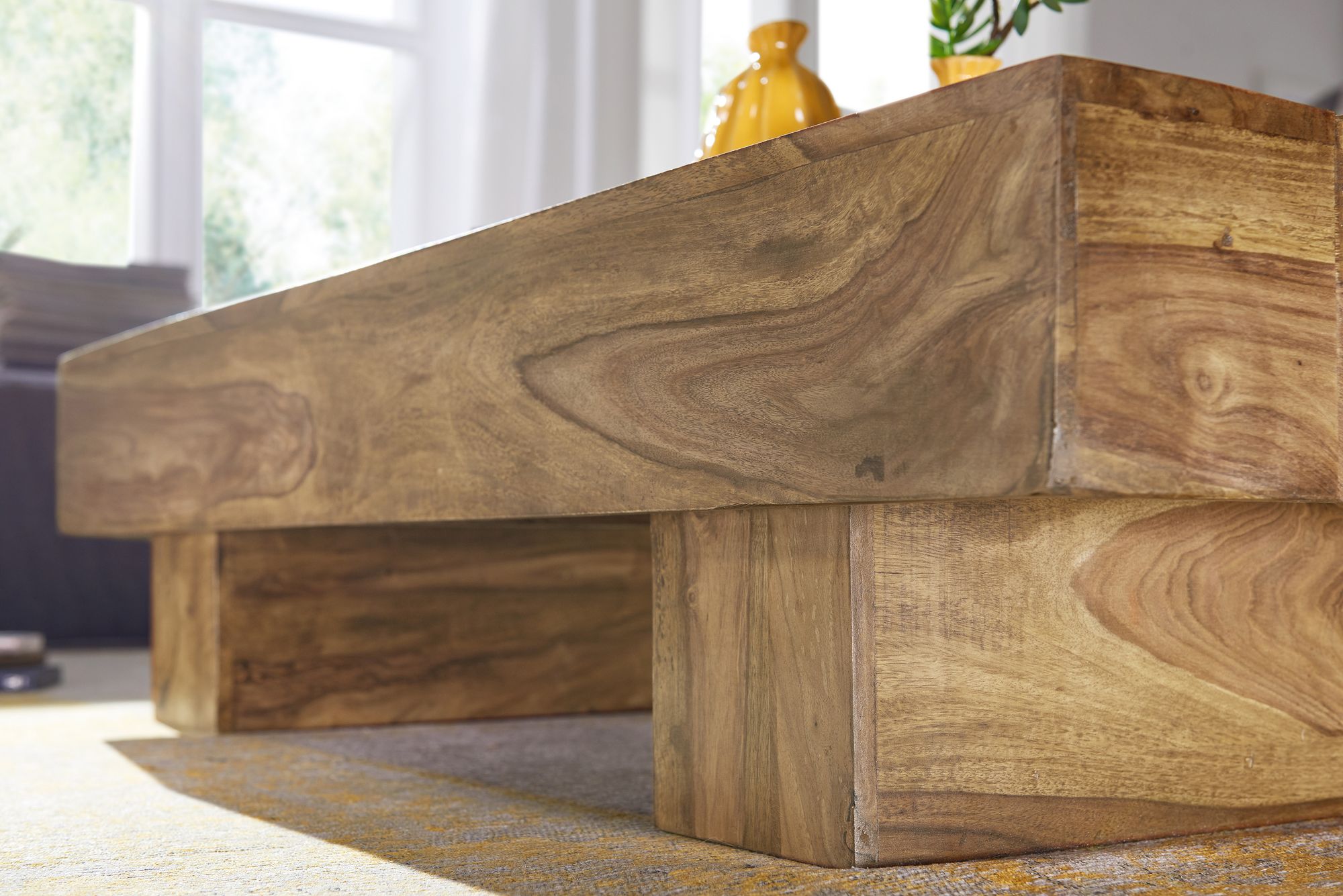 Couchtisch Eidsvag Massivholz Akazie 120 × 45 × 30 cm