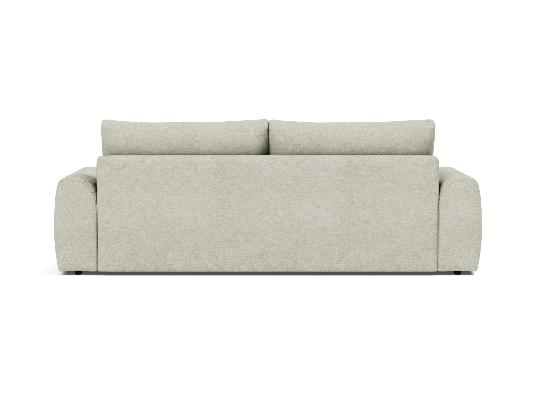 Schlafsofa Norum mit Chunky-Armlehnen Flachgewebe Avella 280-Sand