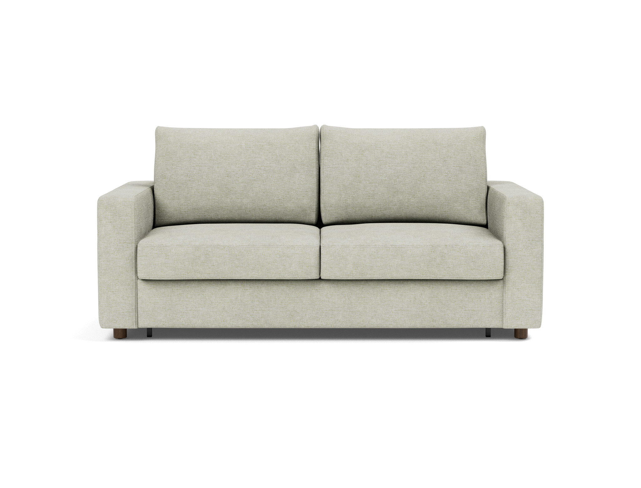 Schlafsofa Neah mit Standard-Armlehnen 160 Flachgewebe Avella 280-Sand
