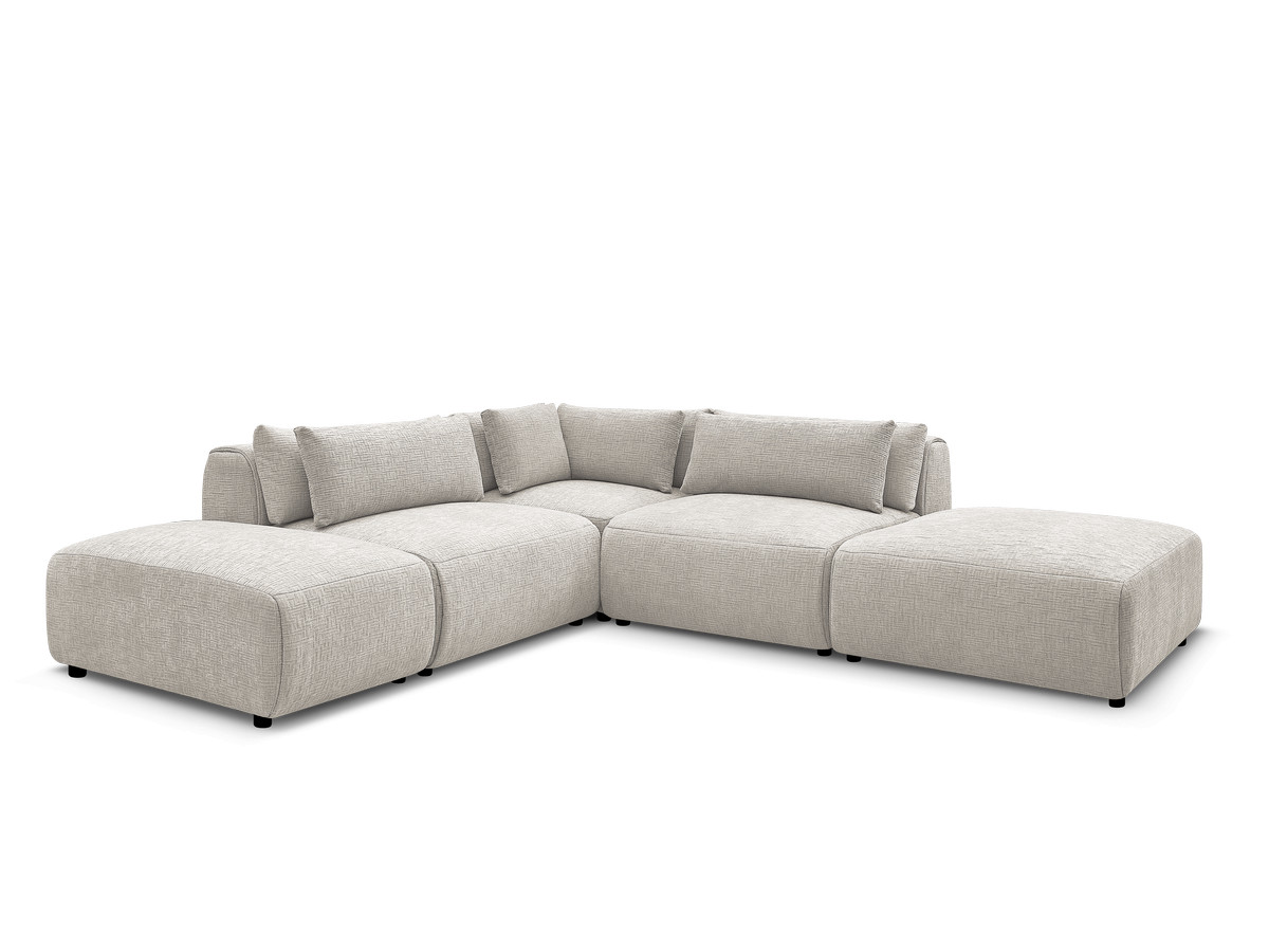 Bobochic Jana Ecksofa Strukturstoff Beige
