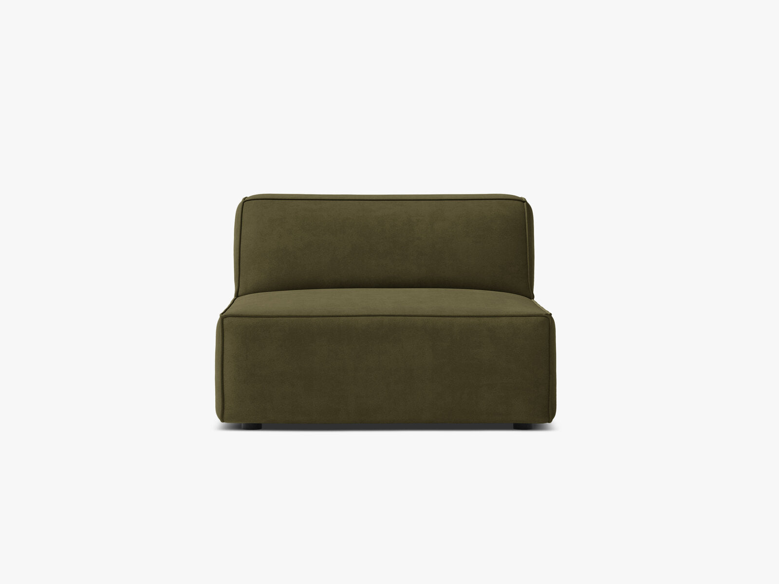 Micadoni Jodie Sofamodul armlos Samt Bluvel Grün