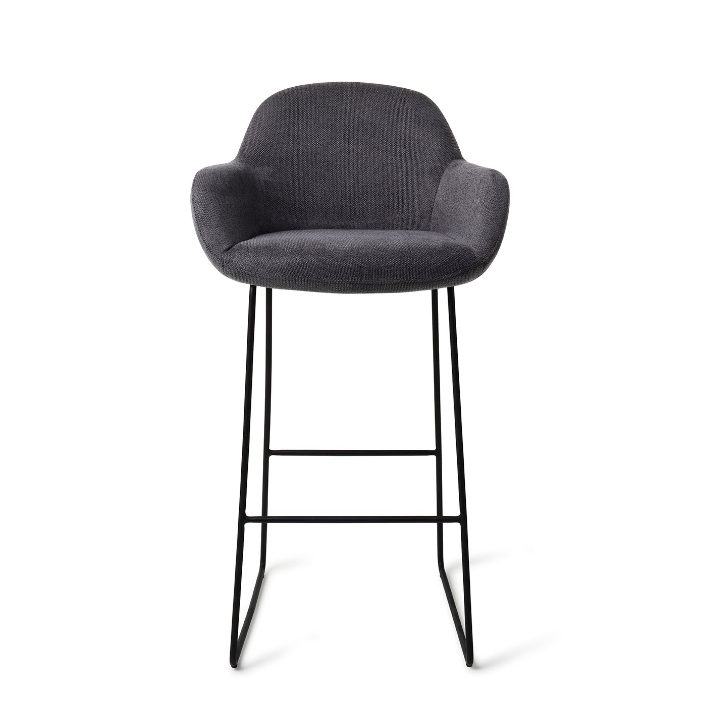 Jesper Home Barhocker Kushi Black-Out Slide Schwarz Tresenhöhe (65cm) moebelfaktor