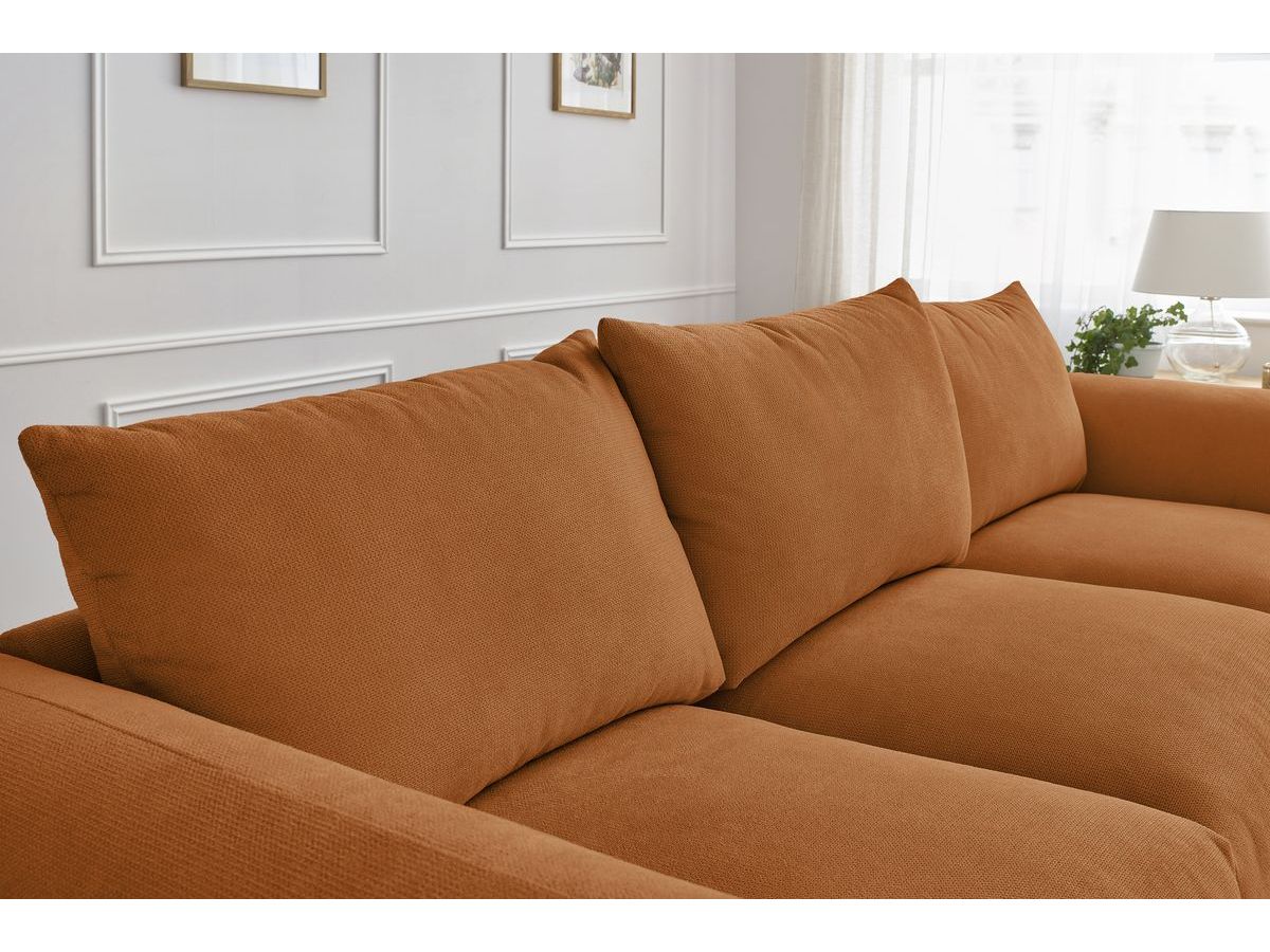 Bobochic Ernest Sofa 3-Sitzer 265 × 106 cm Stoff Orange
