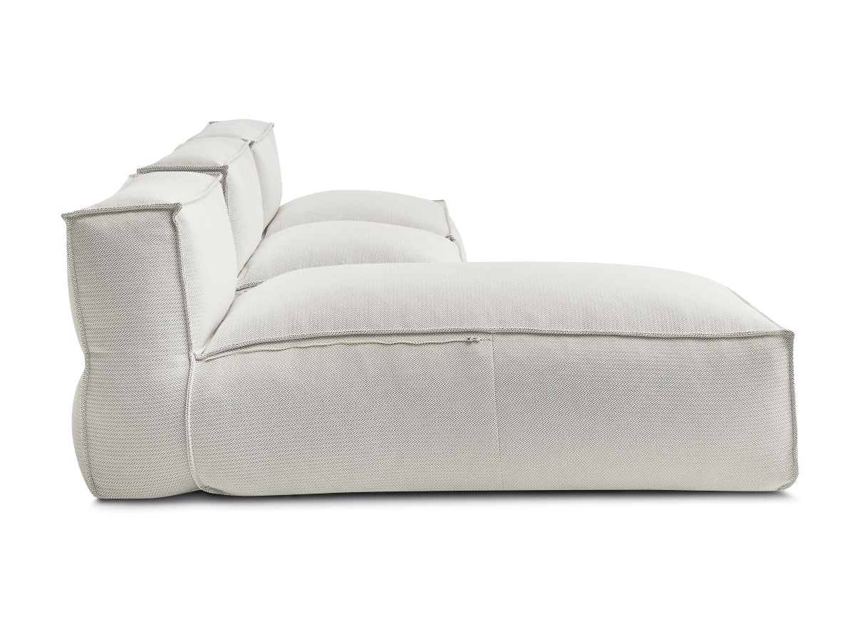 Bobochic Biarritz Gartensofa 3-Sitzer Melange-Stoff Beige