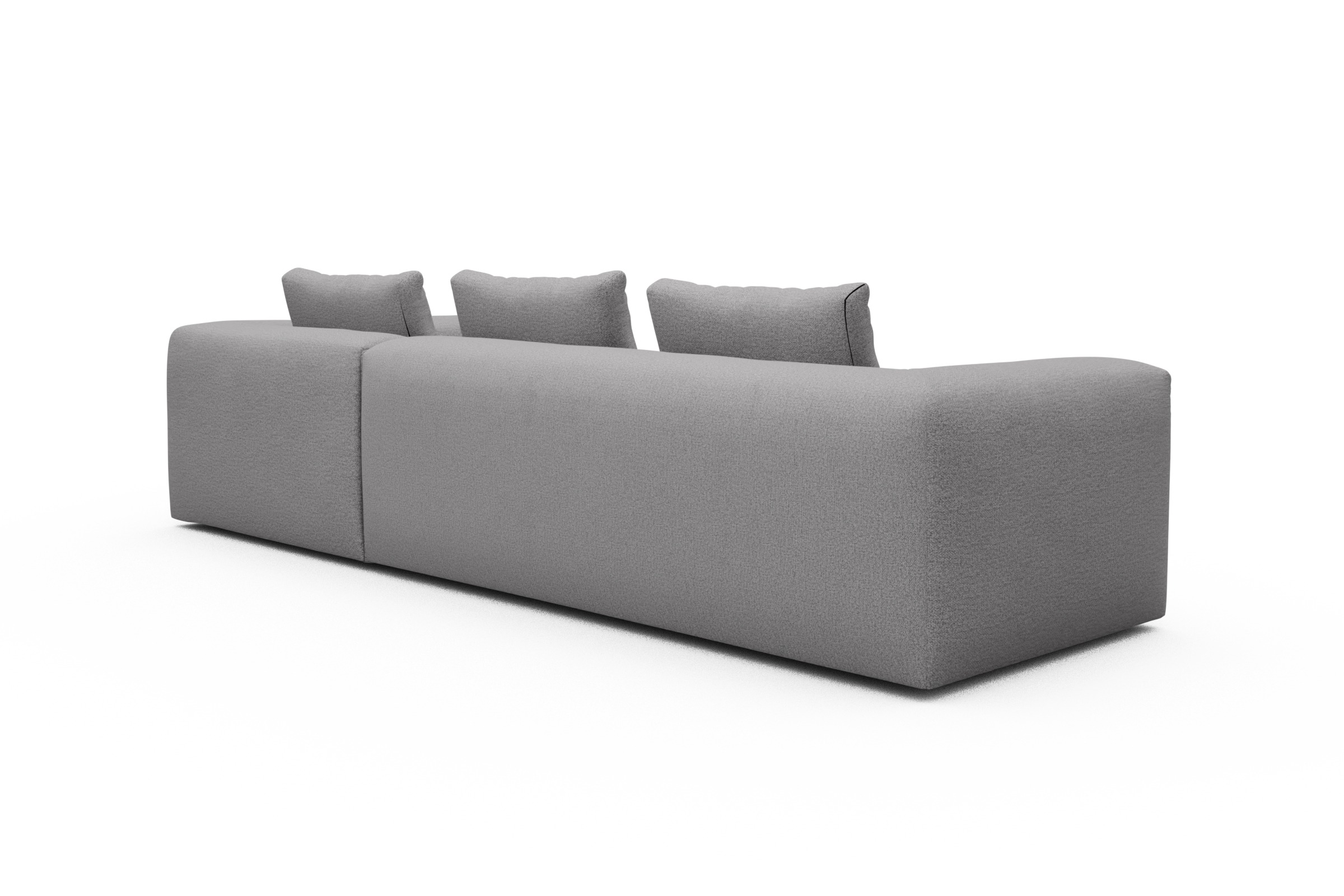 Ecksofa Fred Relax-Ecke rechts mit 2,5-Sitzer Sama-Grey