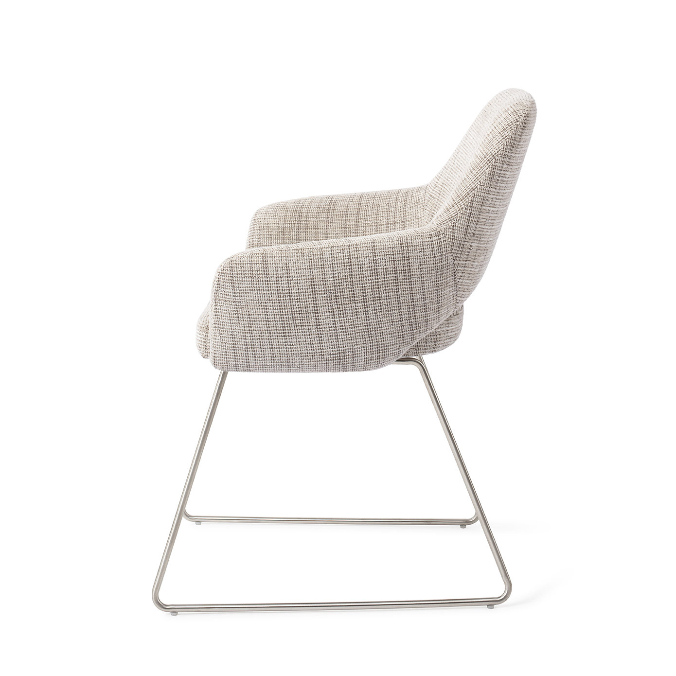 Jesper Home Esszimmerstuhl Yanai Caramel Grid Slide Stahl