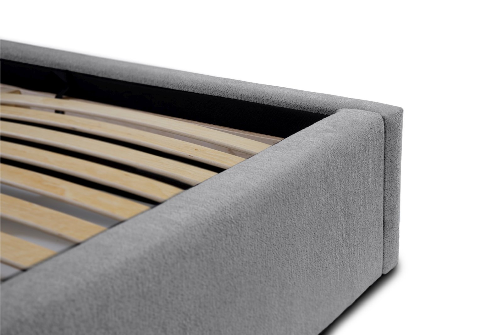 Polsterbett Verona Flachgewebe 140x200 mit Metallrahmen Raven 13