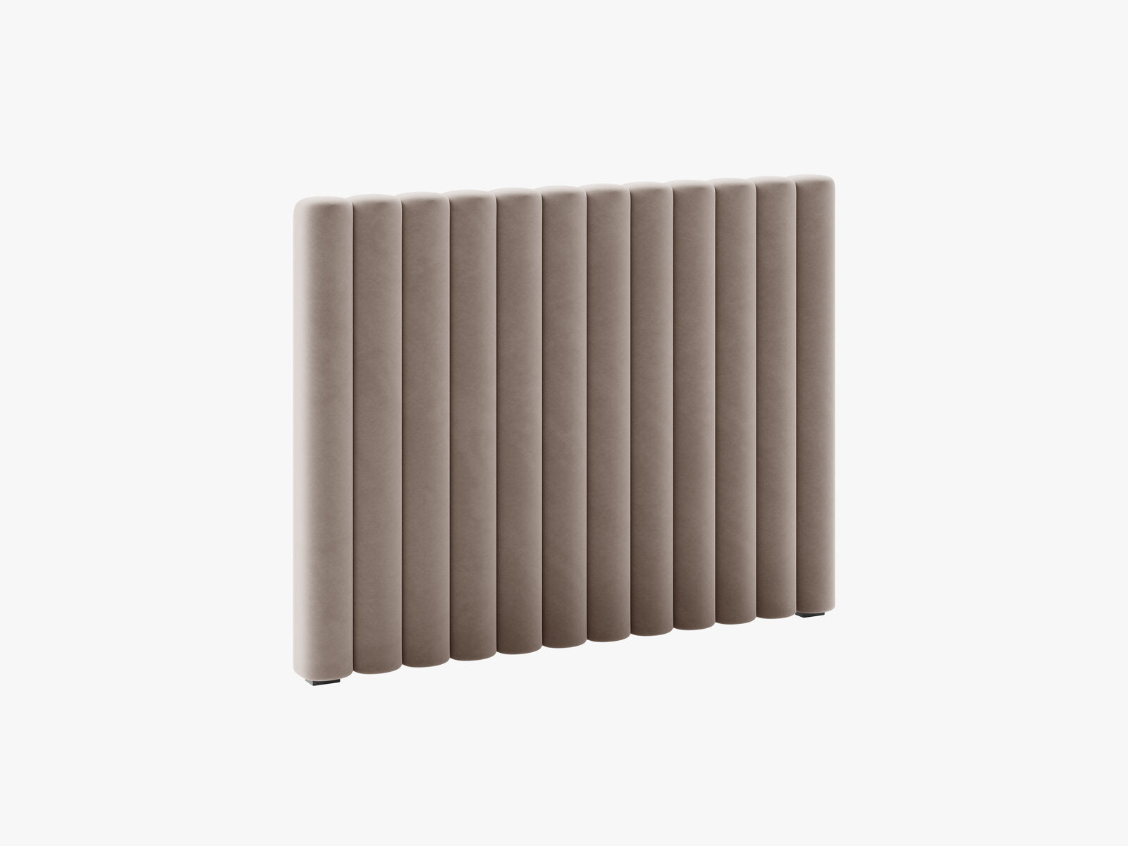Micadoni Mistero Samtiger Kopfteil 80 cm Samt Paris Warmes Grau 120x95