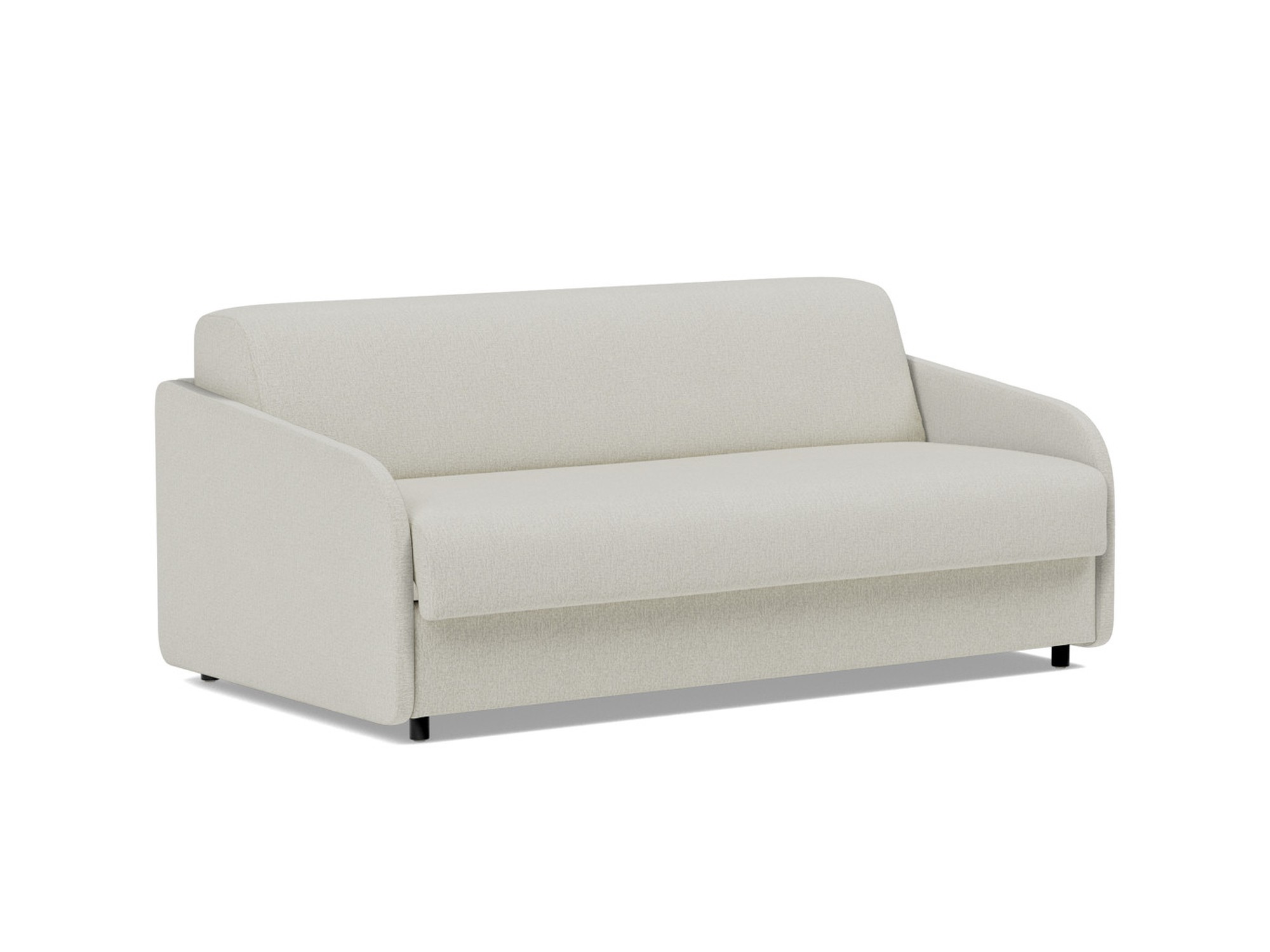 Schlafsofa Eivor mit Memory-Matratze 140 Flachgewebe Mixed Dance 527-Natural