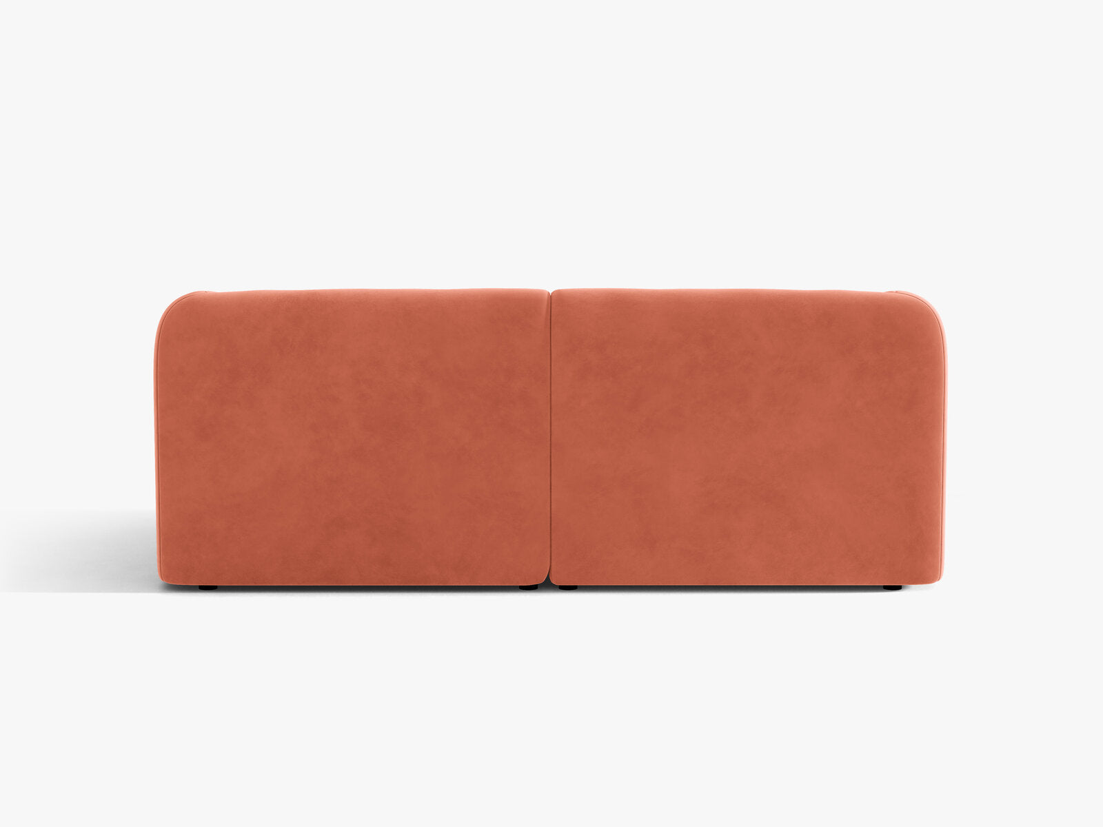 Micadoni Sofa Miley 2-Sitzer Samt Venus Koralle