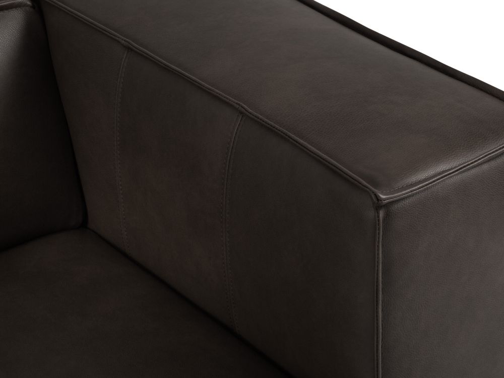 Cosmopolitan Design Panoramasofa Turin 6-Sitzer 375 cm Leder Granada Graphit