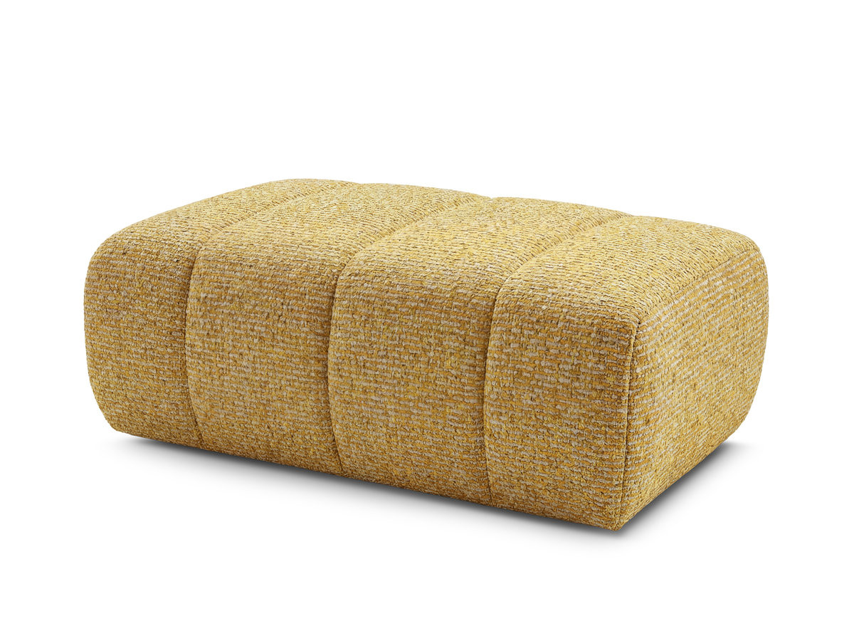 Bobochic Nesty Pouf Melange-Stoff Gelb