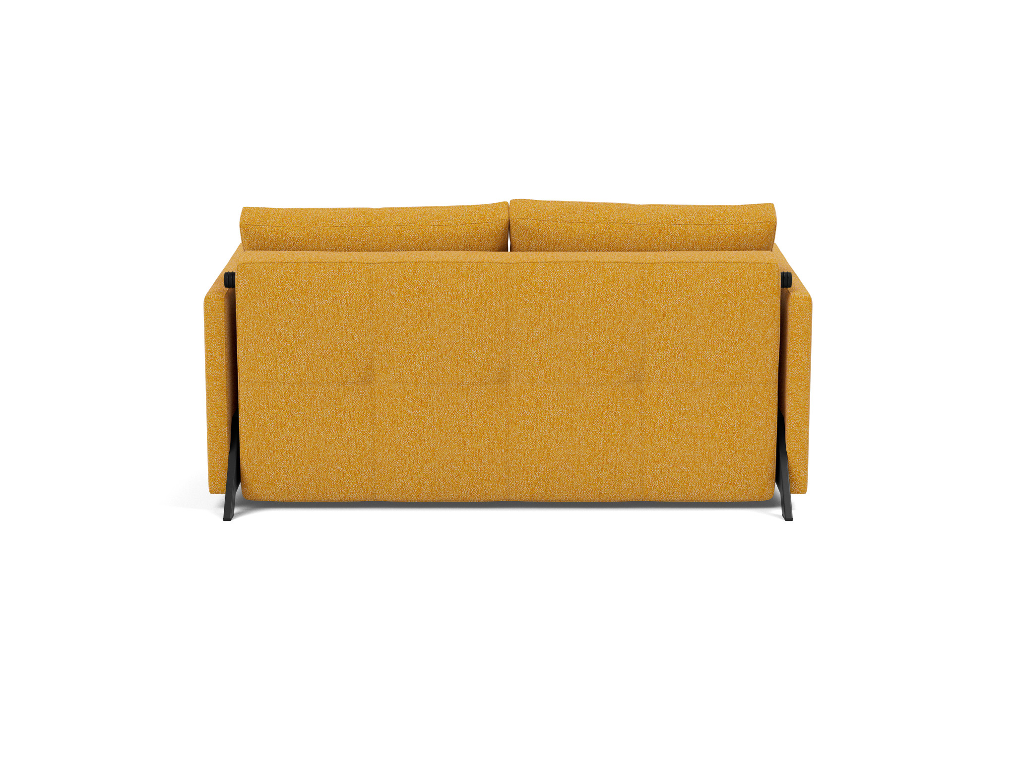 Schlafsofa Cubed mit Armlehnen 140 Boucle Skandi 536-Ochre