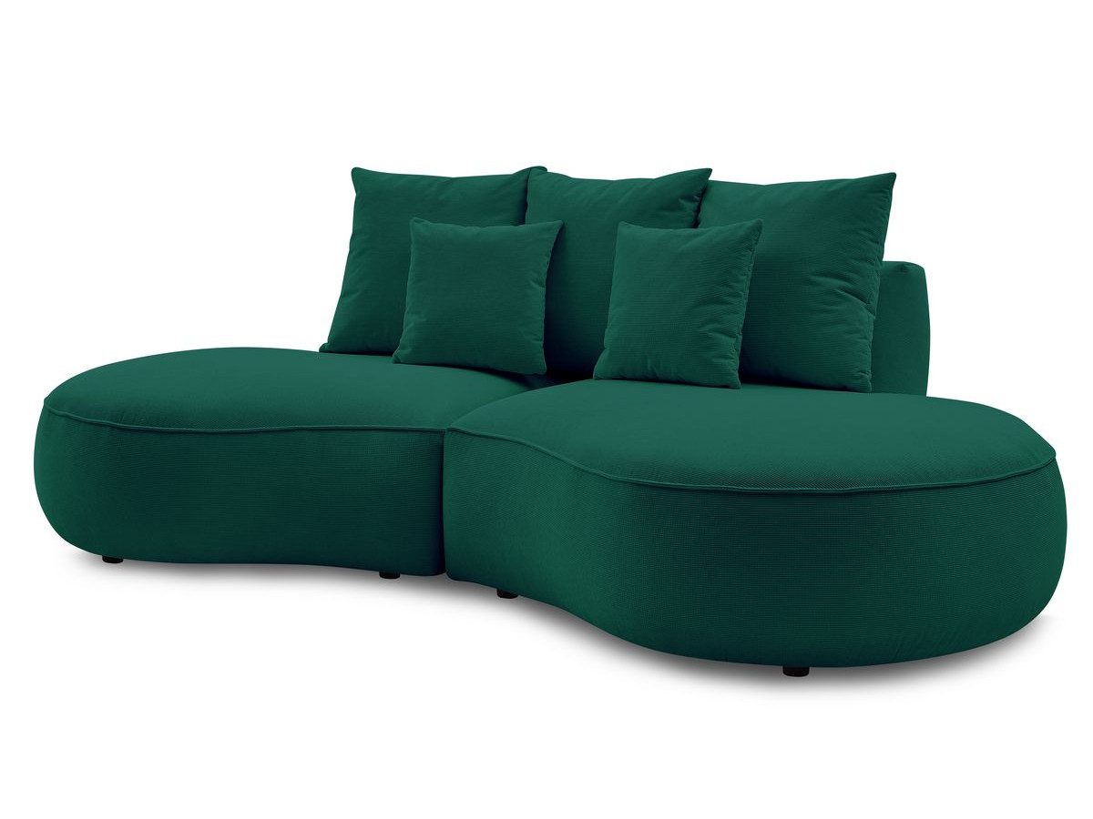 Bobochic Saint-germain Sofa 3-Sitzer Strukturstoff Grün