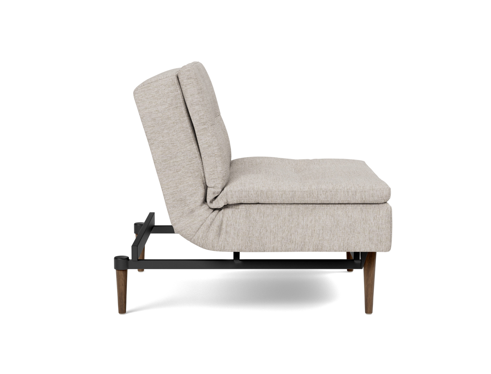 Sessel Dublexo Chenille Yuveno 471-Sand Beine Styletto Eiche dunkel