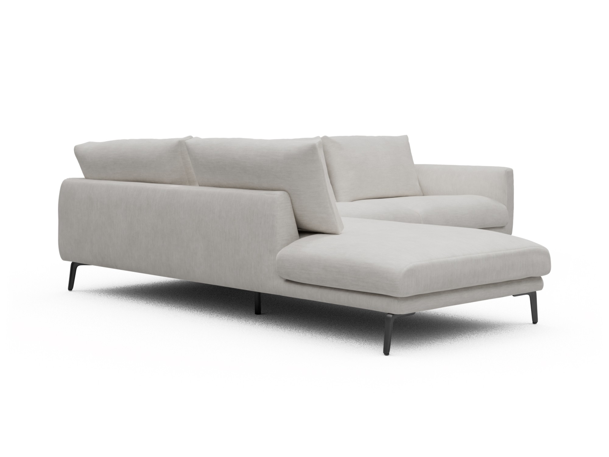 Skandi Home Ecksofa Karl Relax-Ecke links mit 2,5-Sitzer Vivus-Dusty-Off-White moebelfaktor