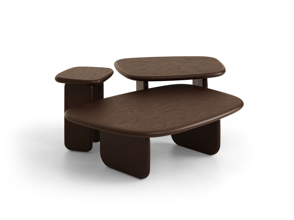 Cosmopolitan Design Couchtisch Sora 110 x 80 cm Walnuss-Eiche