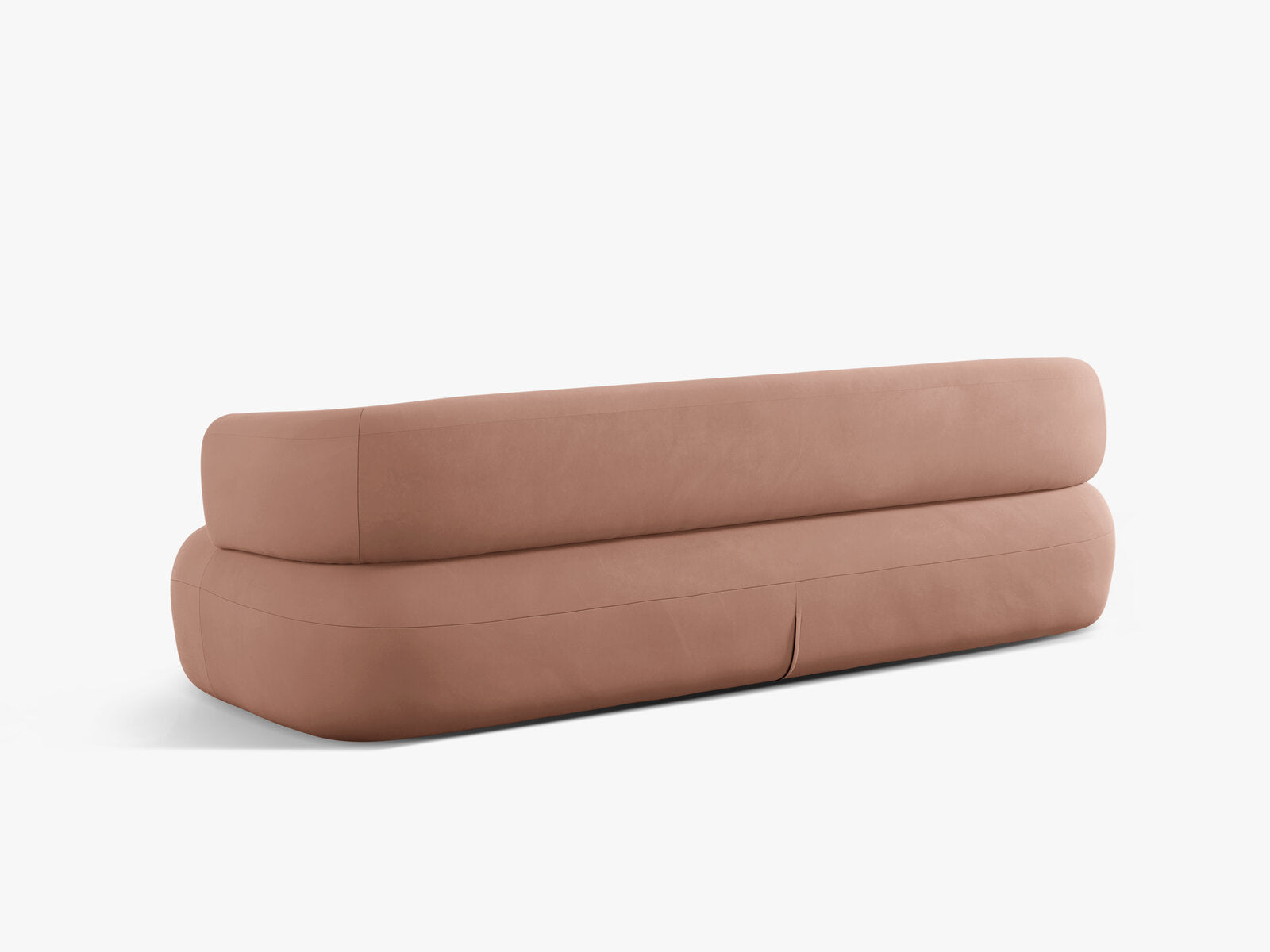 Micadoni Sofa Jenny 4-Sitzer Samt Salvador Rosa