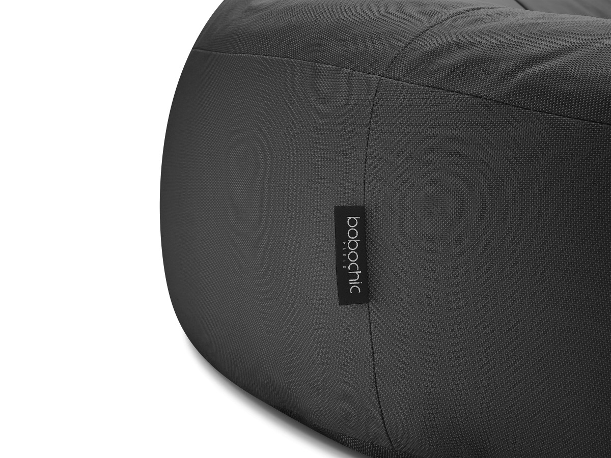 Bobochic Eloane Pouf Stoff Dunkelgrau, 150 cm