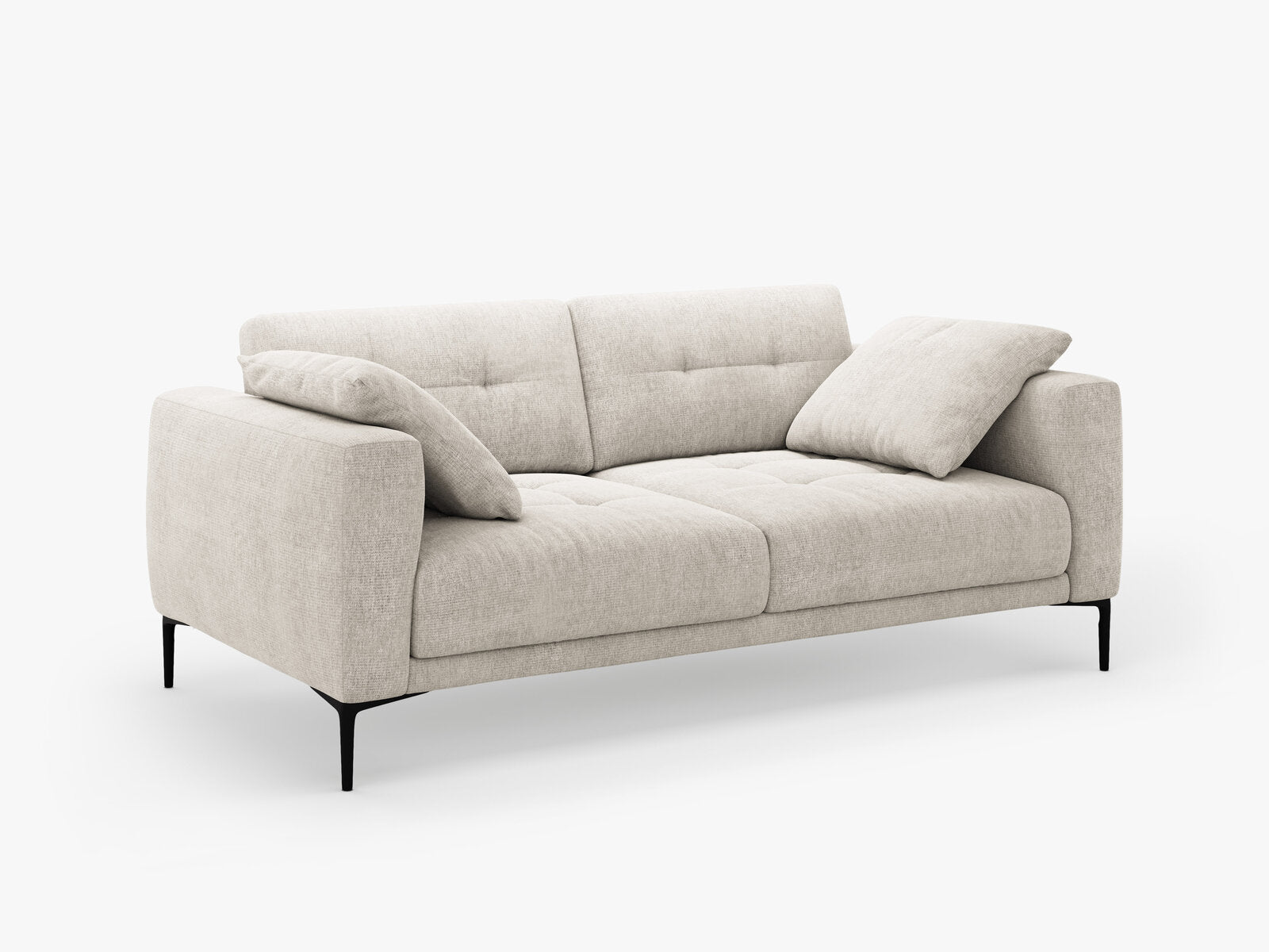 Micadoni Sofa Bemy 3-Sitzer Strukturierter Stoff Beige