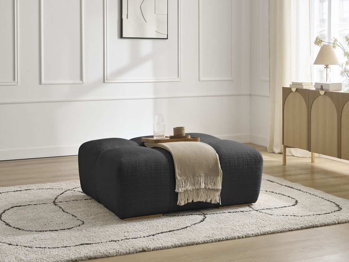 Bobochic Anakin Pouf Strukturstoff Schwarz