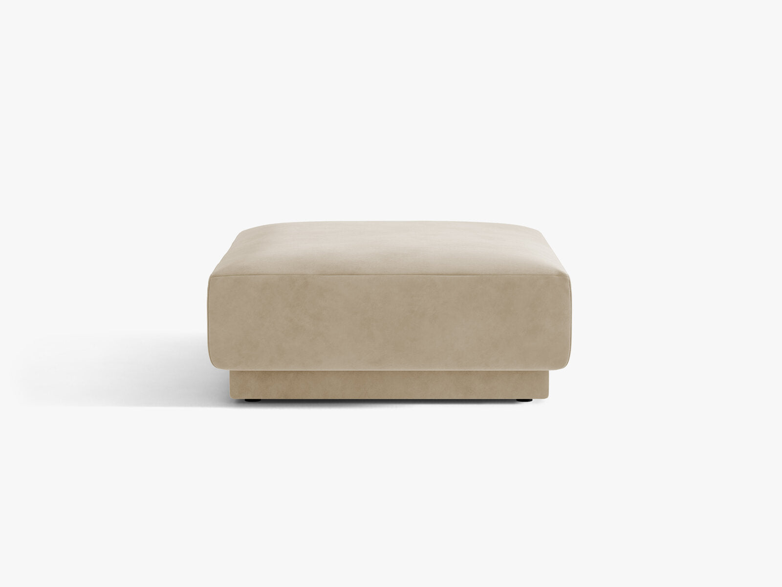 Micadoni Hocker Miley 1-Sitzer Samt Venus Beige