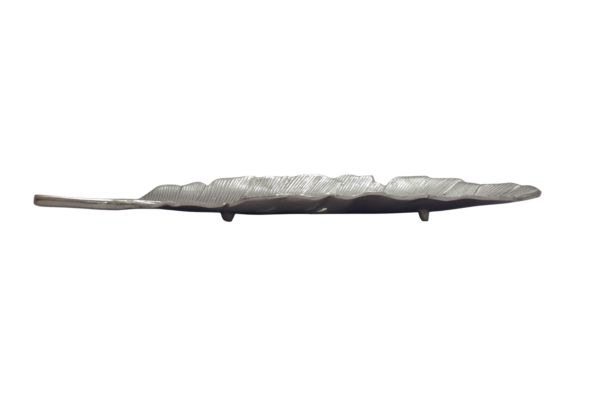 Dekoschale Rennebu Aluminium Silber 80 × 26 × 5 cm