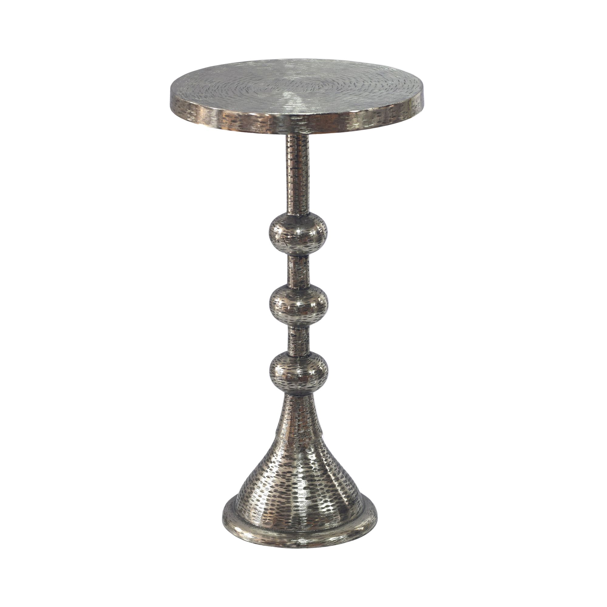 Beistelltisch Kvitsoy Aluminium Silber Ø 30 cm