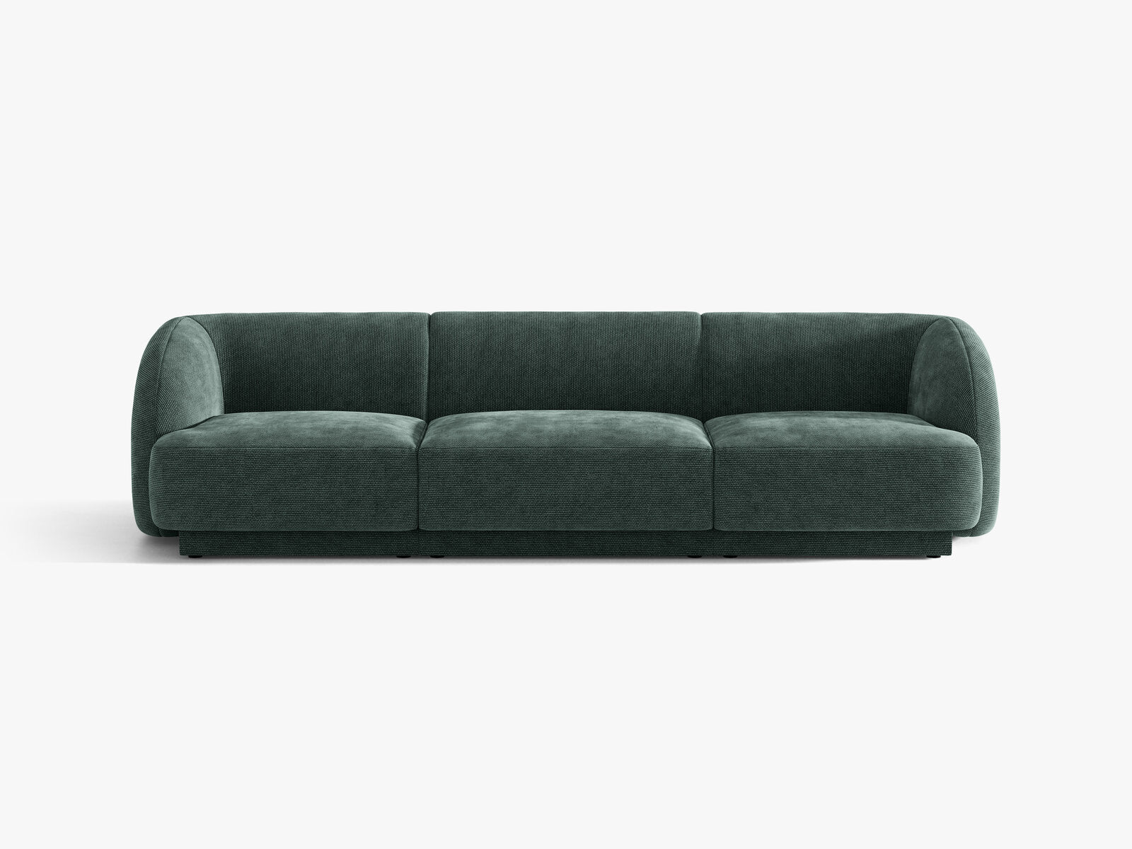 Micadoni Sofa Miley 3-Sitzer Chenille Haga Petrol