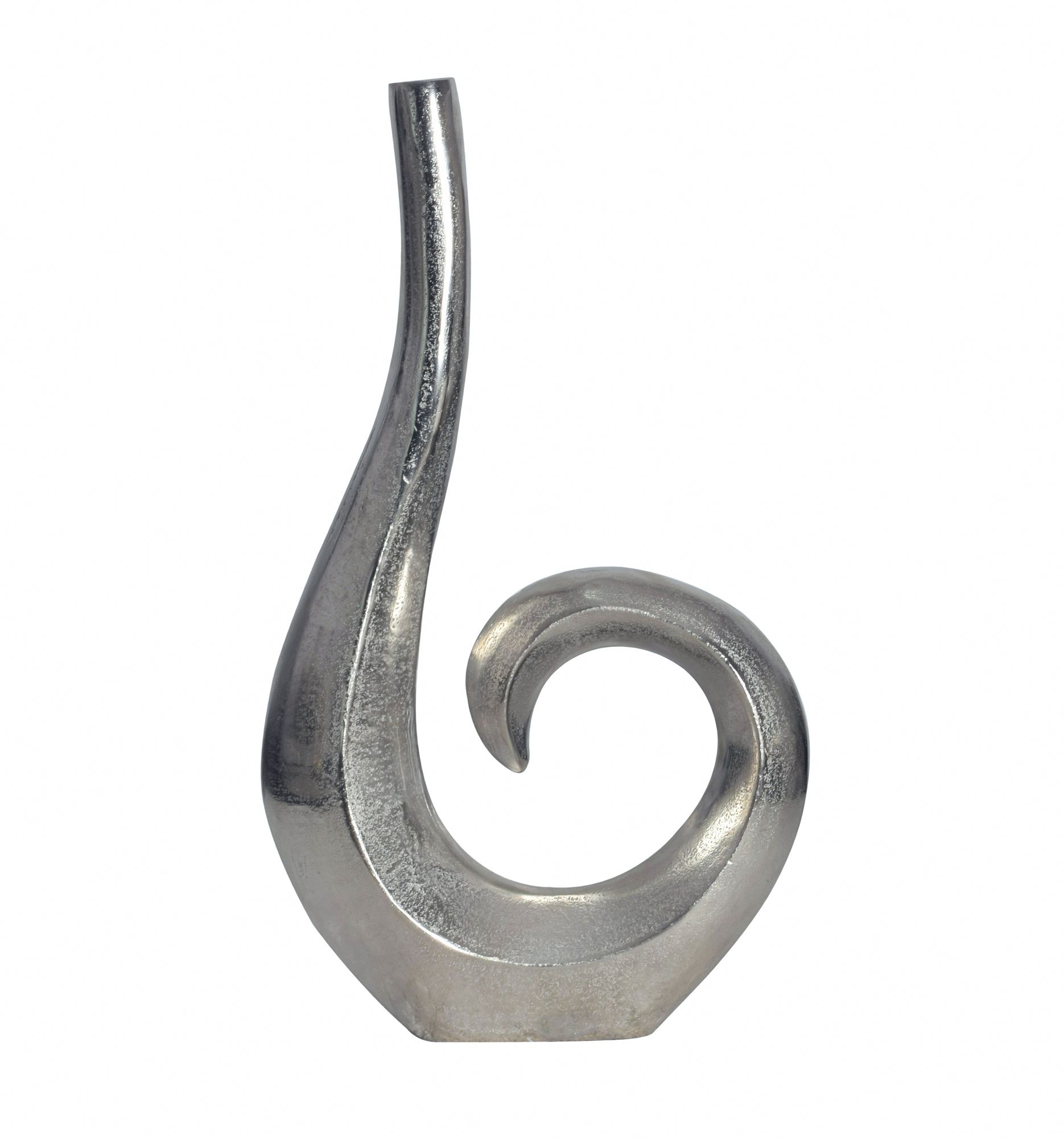 Tischvase Jaeren Aluminium Silber 26 × 8 × 47 cm