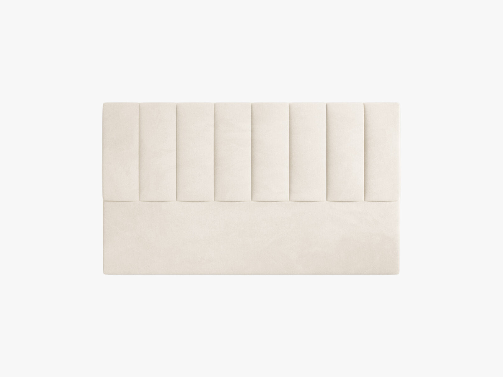 Micadoni Marl Samtiger Kopfteil 140 cm (H 95 cm) Samt Magic Velvet Elfenbein 160x95
