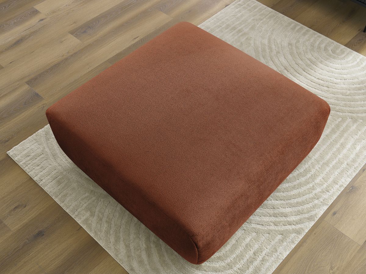 Bobochic Lucien Pouf Stoff Orange