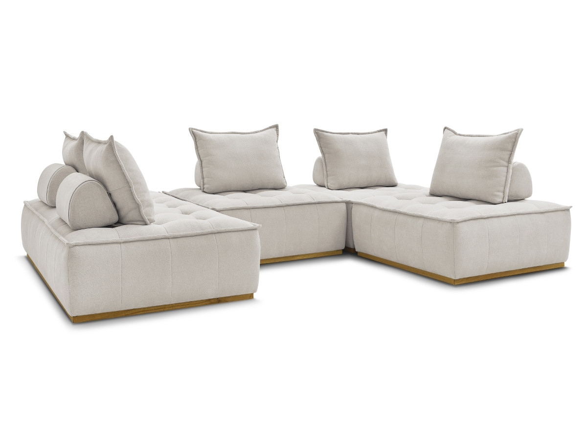 Bobochic Elisa Wohnlandschaft Strukturstoff Beige