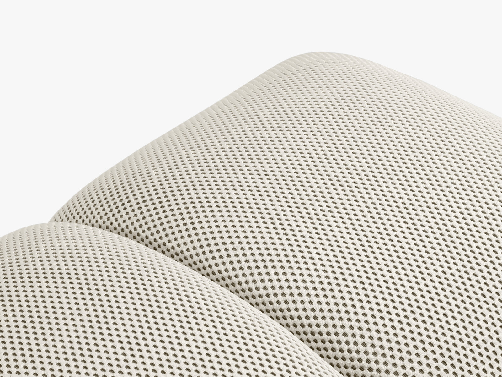 Micadoni Hocker Diana 3D-Stoff Sonic Helles Beige