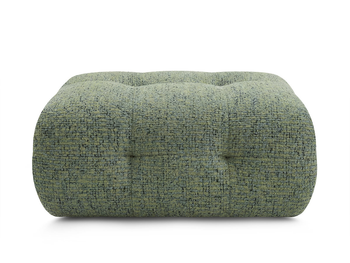 Bobochic Laura Pouf 98 × 62 cm Melange-Stoff Hellgrün