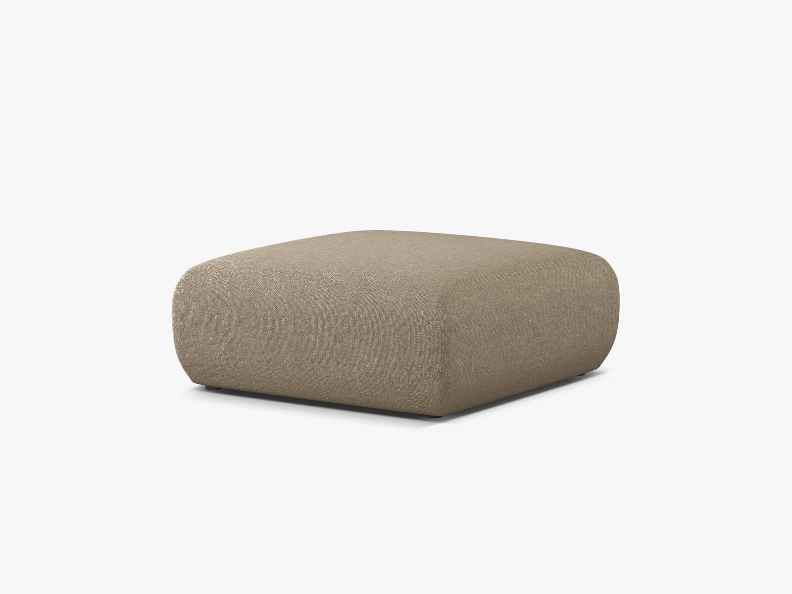 Micadoni Hocker Molino Large Chenille Eden Dunkelbeige