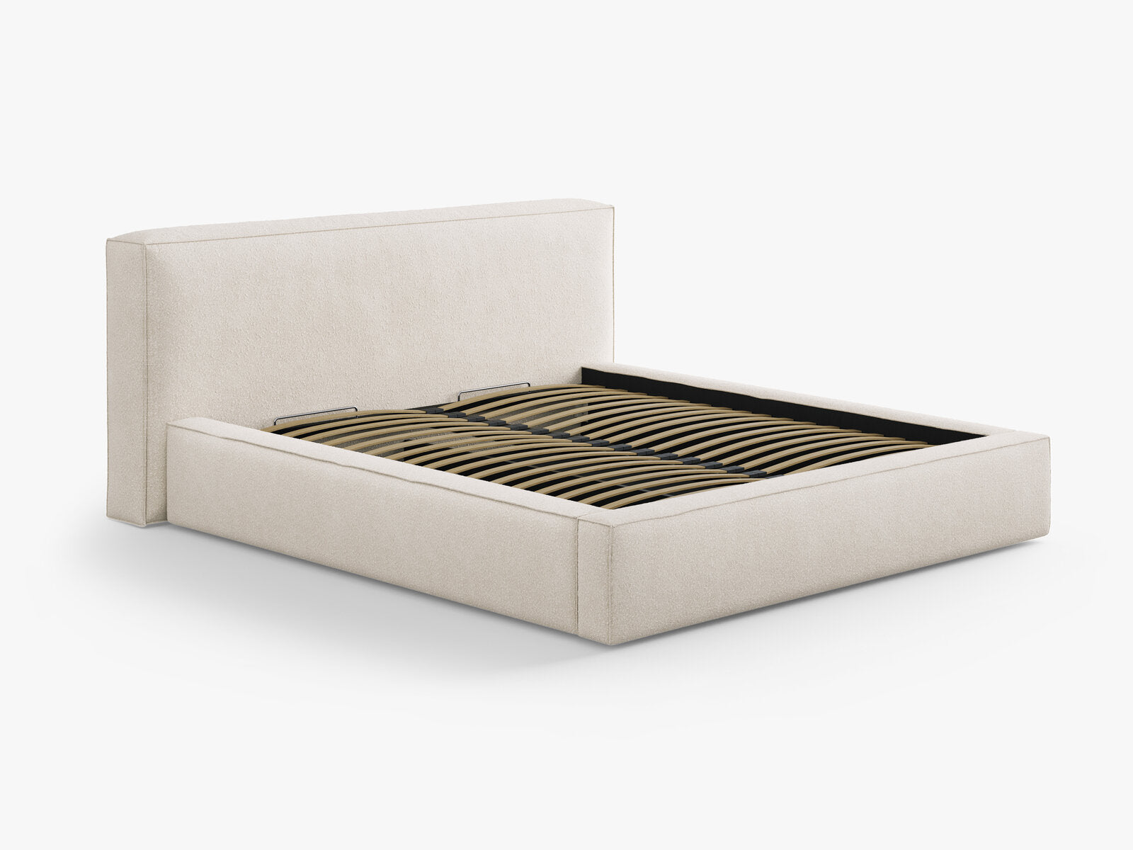 Micadoni Olivia Samtiger Kopfteil Boucle LEGEND Helles Beige 249x100