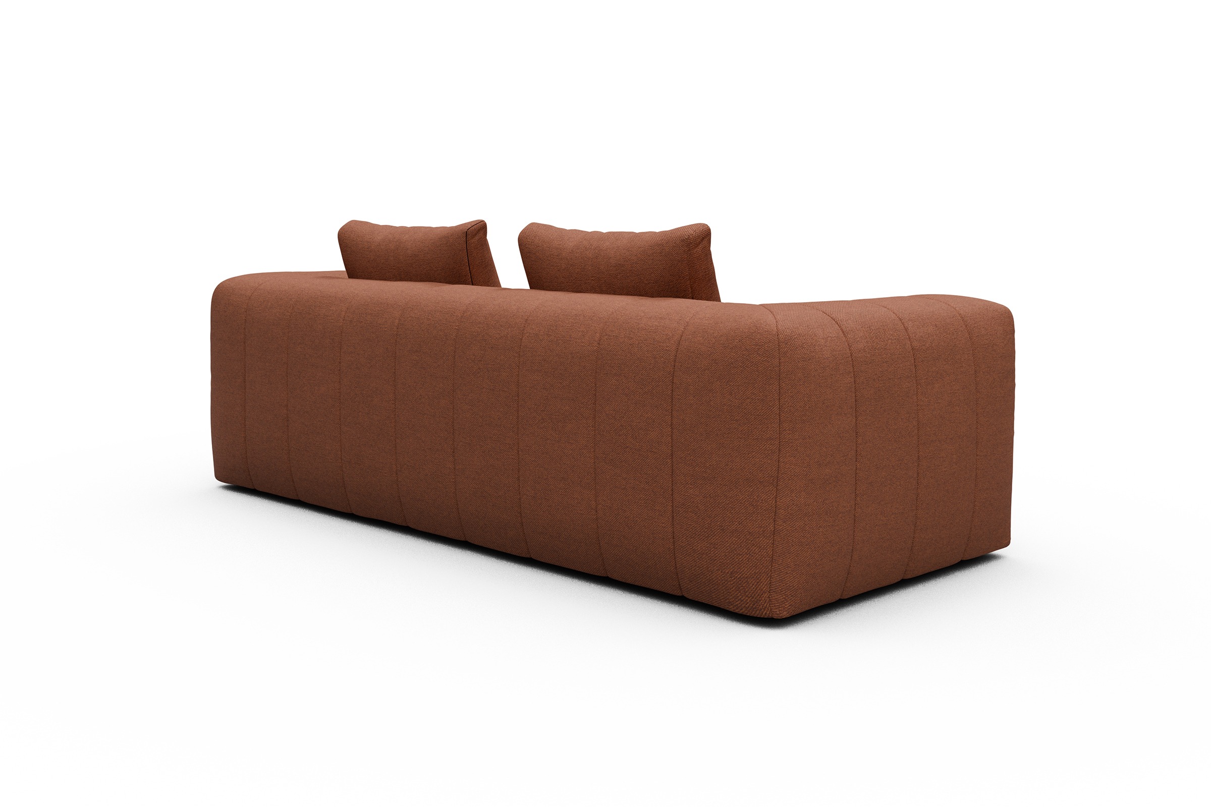 Sofa Hugo 3-Sitzer Weda-Rust