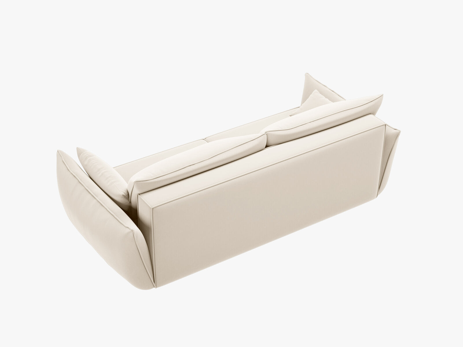 Micadoni Kaelle Sofa Mit Bettfunktion Und Stauraum Samt Bluvel Helles Beige