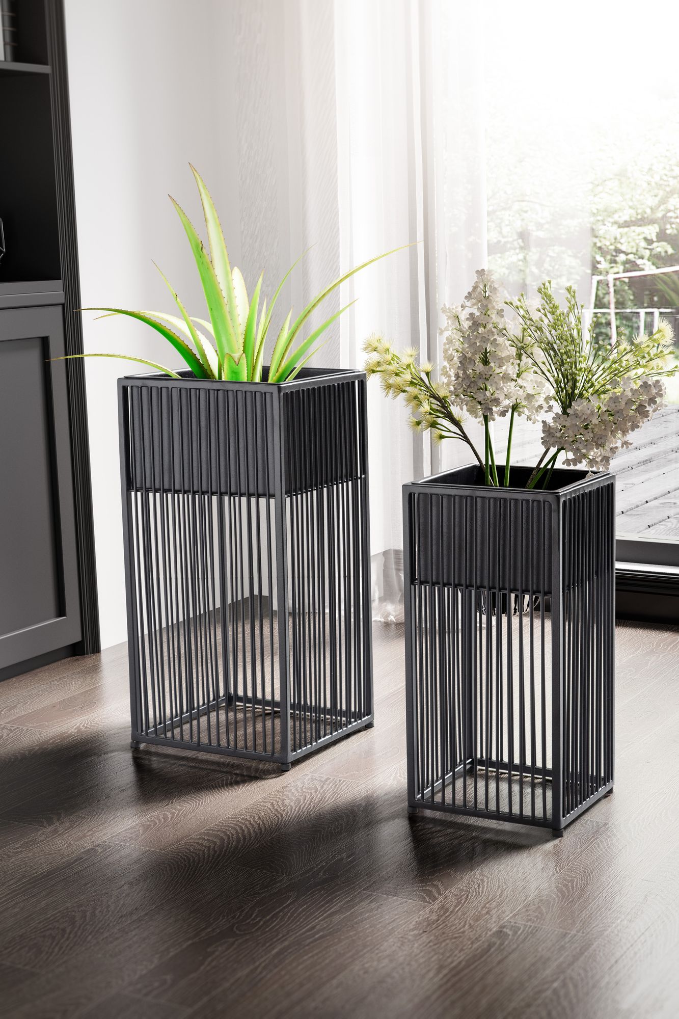 Blumentopf Birtavarre Schwarz