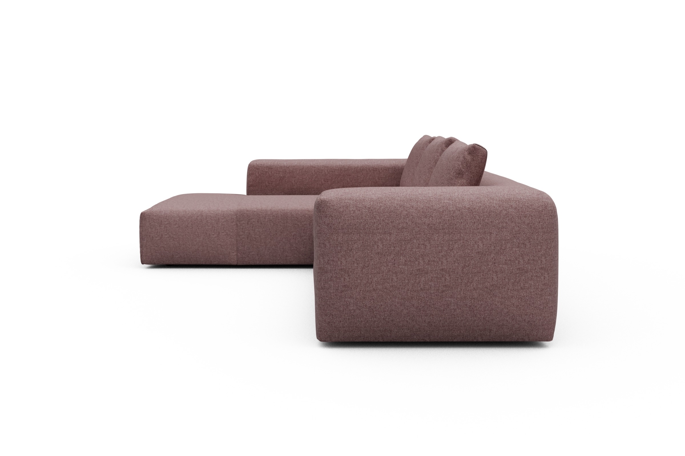 Ecksofa Fred Relax-Ecke links mit 2,5-Sitzer Sama-Flamingo