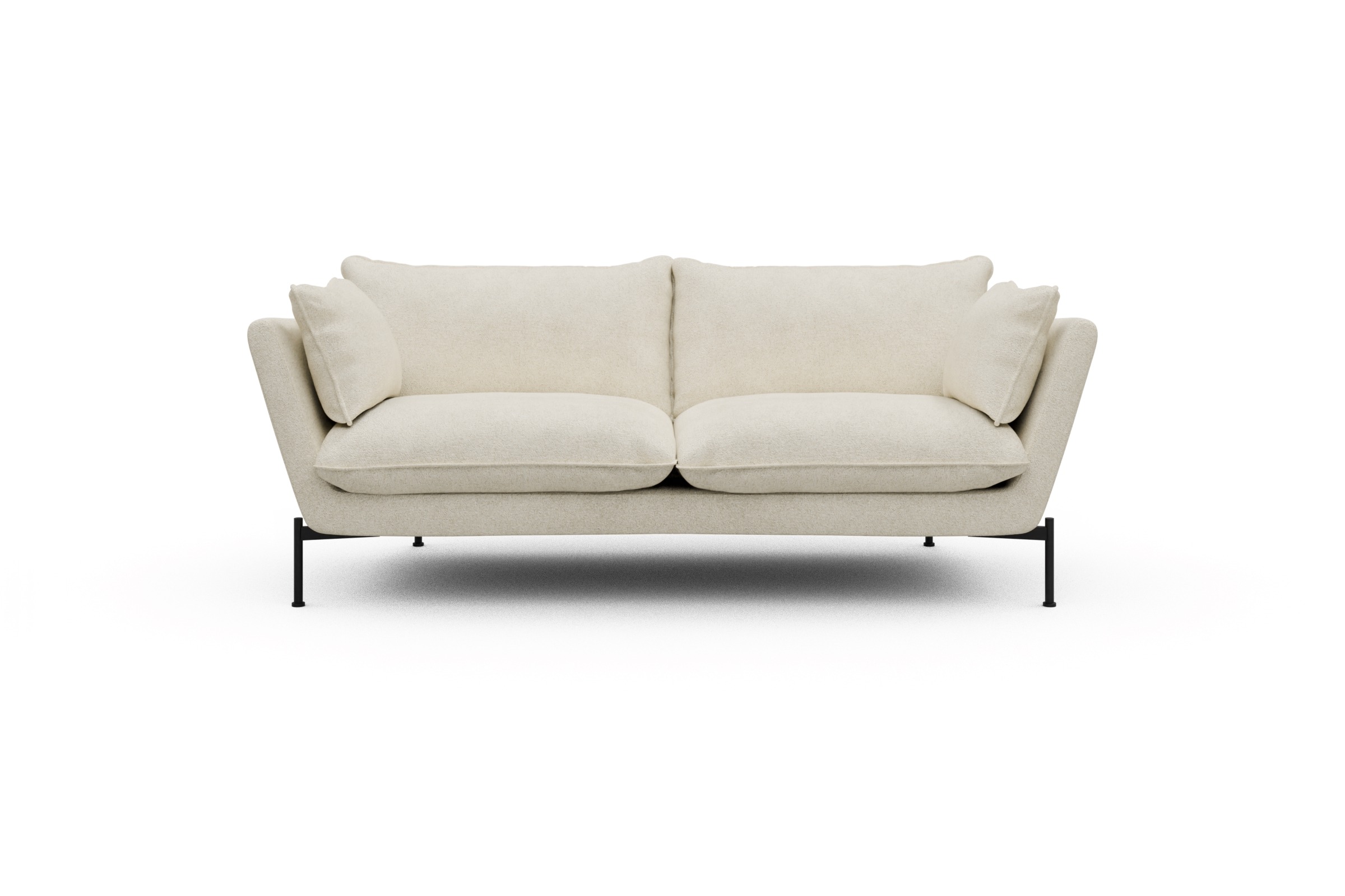 Skandi Home Sofa Anton PREMIUM 2-Sitzer Boucle-Off-White moebelfaktor